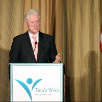 Bill Clinton Speaks About Science And Cancer Research At Charity Event