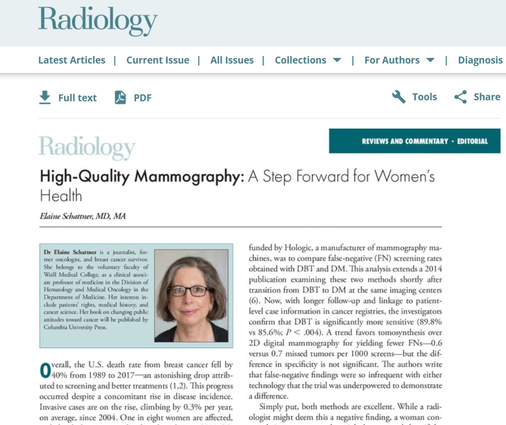 High-Quality Mammography: A Step Forward for Women’s Health